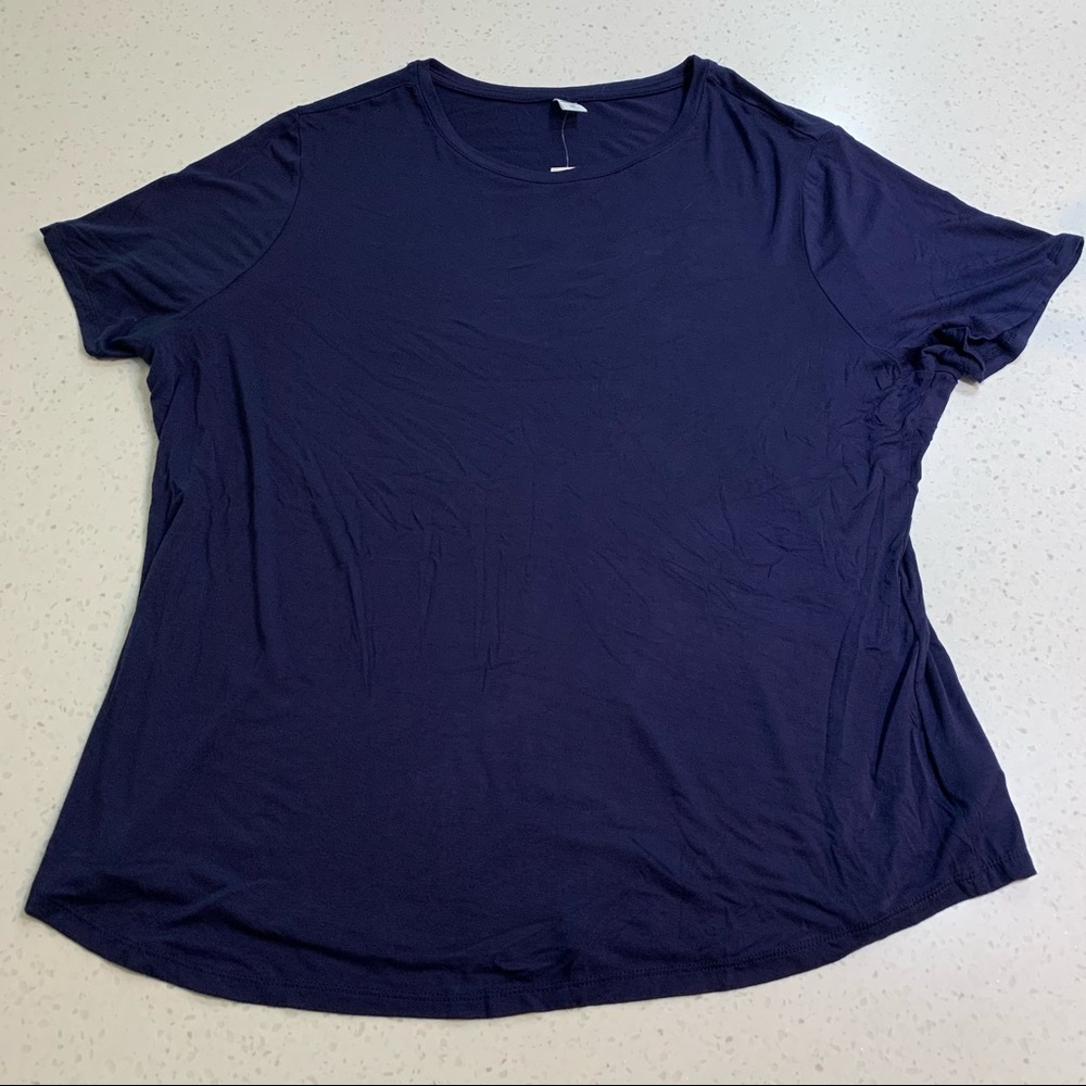 Old Navy Luxe dark blue short sleeve tee